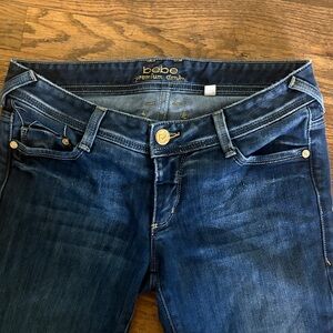 Bebe low Rise Dark Blue Jeans